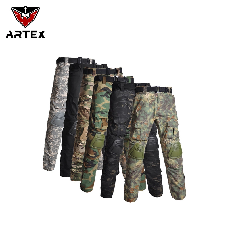 Entrenamiento de combate militar al aire libre Camping Desert Camouflage pantalones tácticos