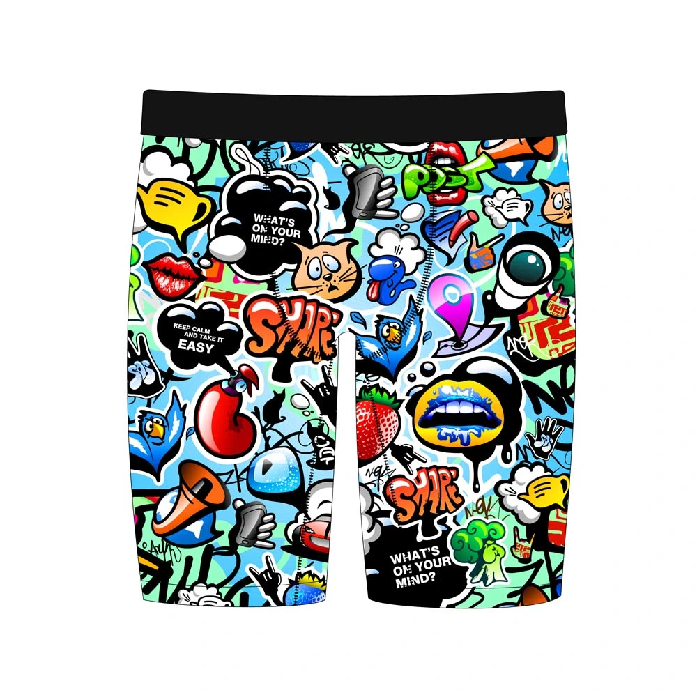 Vente chaude Conception personnalisée Confortable Boxer Briefs Shorts en polyester pour hommes Sous-vêtements.