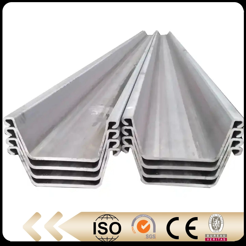 Chinese Supplier Sheet Pile Type Z Sheet Pile Steel Profile U with Low Price Hot Rolled Steel Sheet Piles