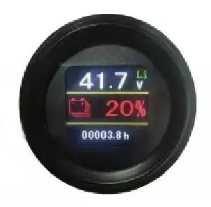 LED Wide Viewing Angle Green Electrical Battery Energy Meter Spi-840