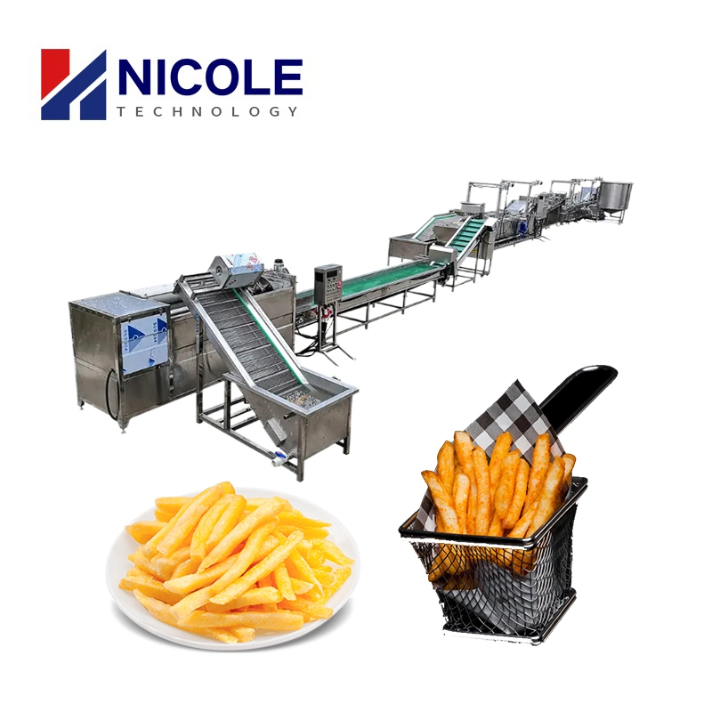 Chinese Supplier Complete Potato Strips Making Machine Frozen French Fries Production Line