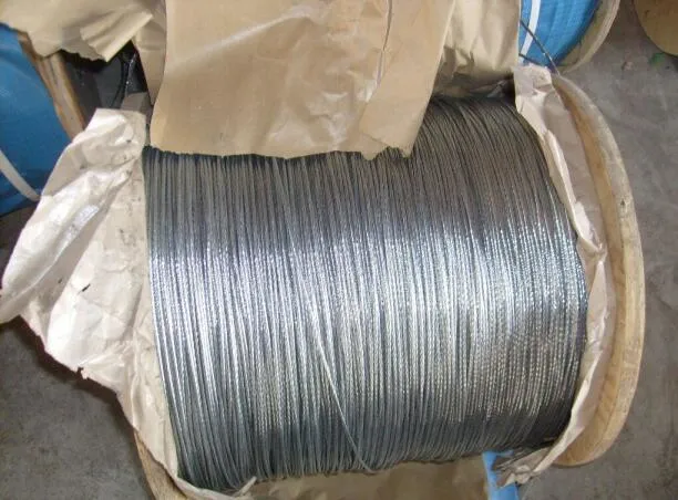 Galvanized Steel Wire Rope 1X7 Used in Construction