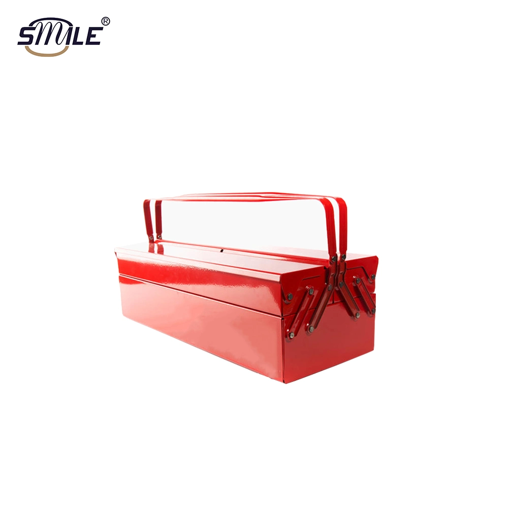 Smile Wholesale/Supplier Price Hand Tools Layer Metal Tool Box Iron Tool Box