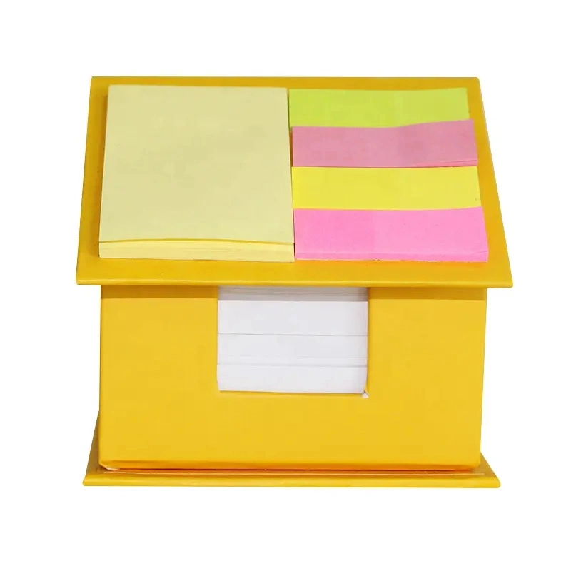 Neuheit Creative Koreanisch Sticky Notes Haus Geformt Notizblock Box Design Lustige Memo Pads Werbeartikel Angepasst