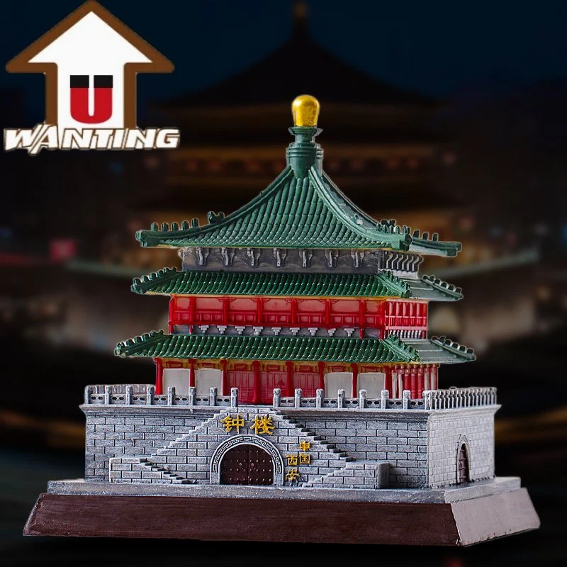 Promotional Gift Customized Xi'an Bell Tower Home Decoration Office Decor Furniture Ornament