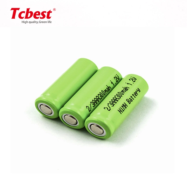 Economical 1.2V 3.6V 300mAh Rechargeable 2/3AAA NiMH Battery Pack for Solar Light