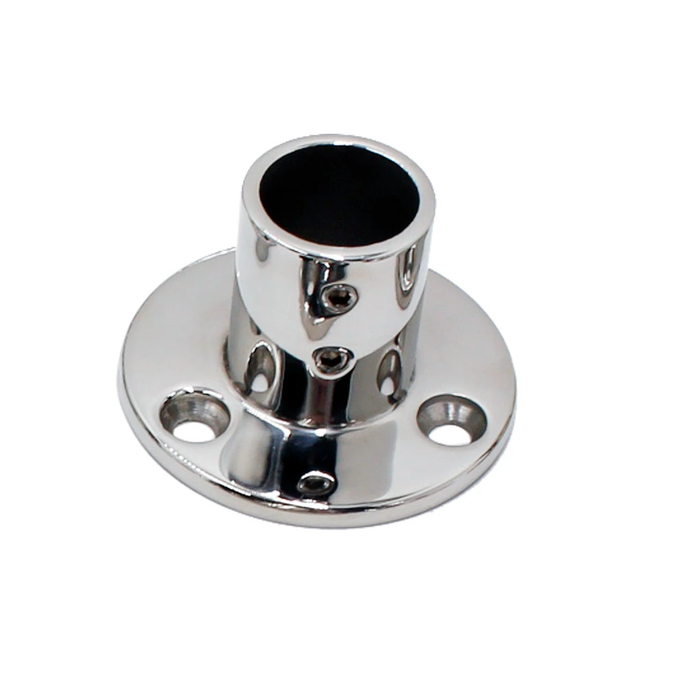 Marine Hardware Handrail Round Pipe Base 22mm Boat Fittings Yacht Accessories Boat Accessories