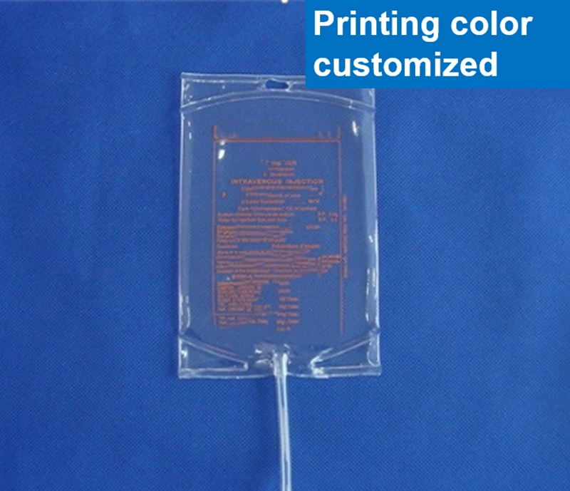 PVC Medical Clear Disposable IV Infusion Bag for Transfusion PVC Pressure PVC Infusion Bag