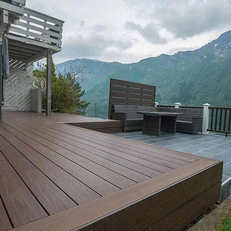 Outdoor WPC Flooring Plastic Wood Floor Decking Floor Building Material