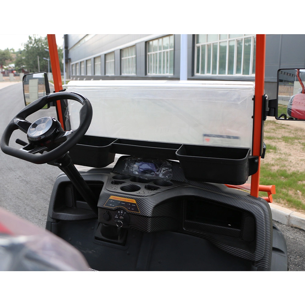 4-Seater Reception Shuttle Electric Sightseeing Bus, Low-Speed Golf Cart with Customizable Colors