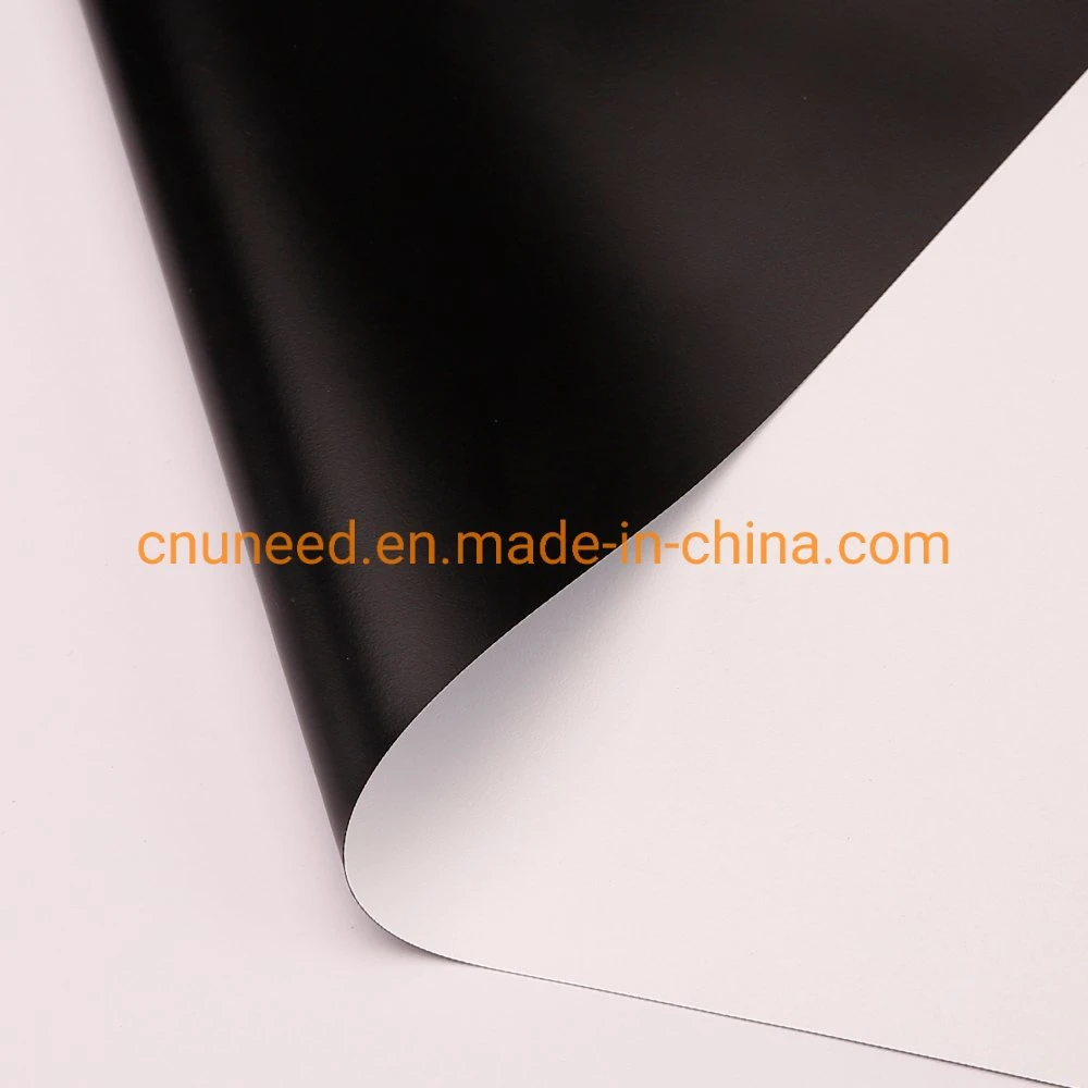 0.3mm White-Black Projection Screen Film Fabric