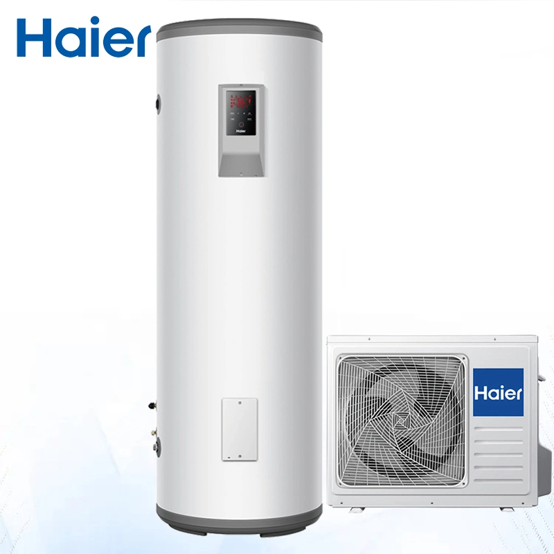 Haier Energy Efficient Domestic White 80 Gallon Tank Dhw R134A Split Type Air Source a Heat Pump Waterheaters Water Heater