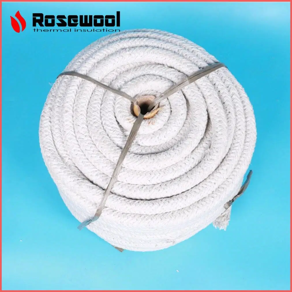 500&plusmn; 15 Kg/M&sup3; Ceramic Fiber Rope Ceramic Fiber Gasket for Insulation, Sealing and Filling From Certified Supplier