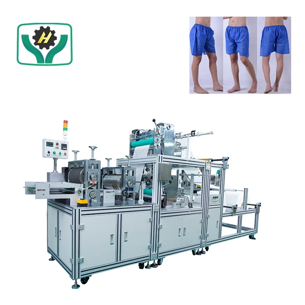 Factory Price Automated Nonwoven Beauty Salon Briefs Non Woven Underwear Boxer Shorts Making Machine