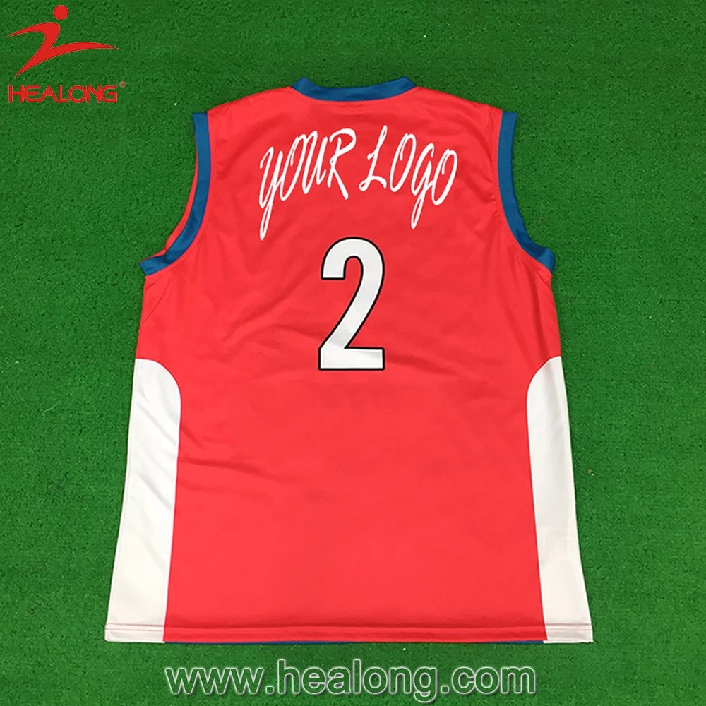 Personalisierter Sport Tragen Sublimation Basketball Jersey Basketball Top Shirt