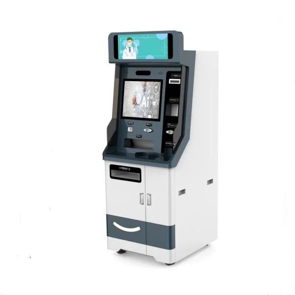 19 Inch Touch Screen Self Service Cash Dispenser A4 Report Printer Self Service Kiosk