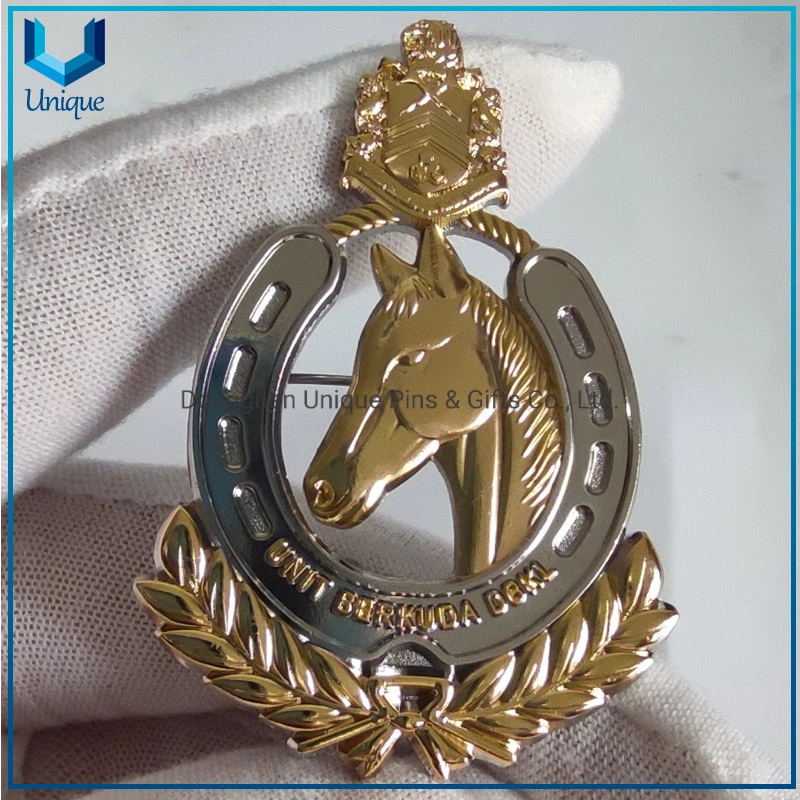 Challenge Coin Manufacturer From China, Metal Crafts Customize Supplier for Metal Badge, Die Struck Copper 3D Cutout Metal Emblem in Ancient Design