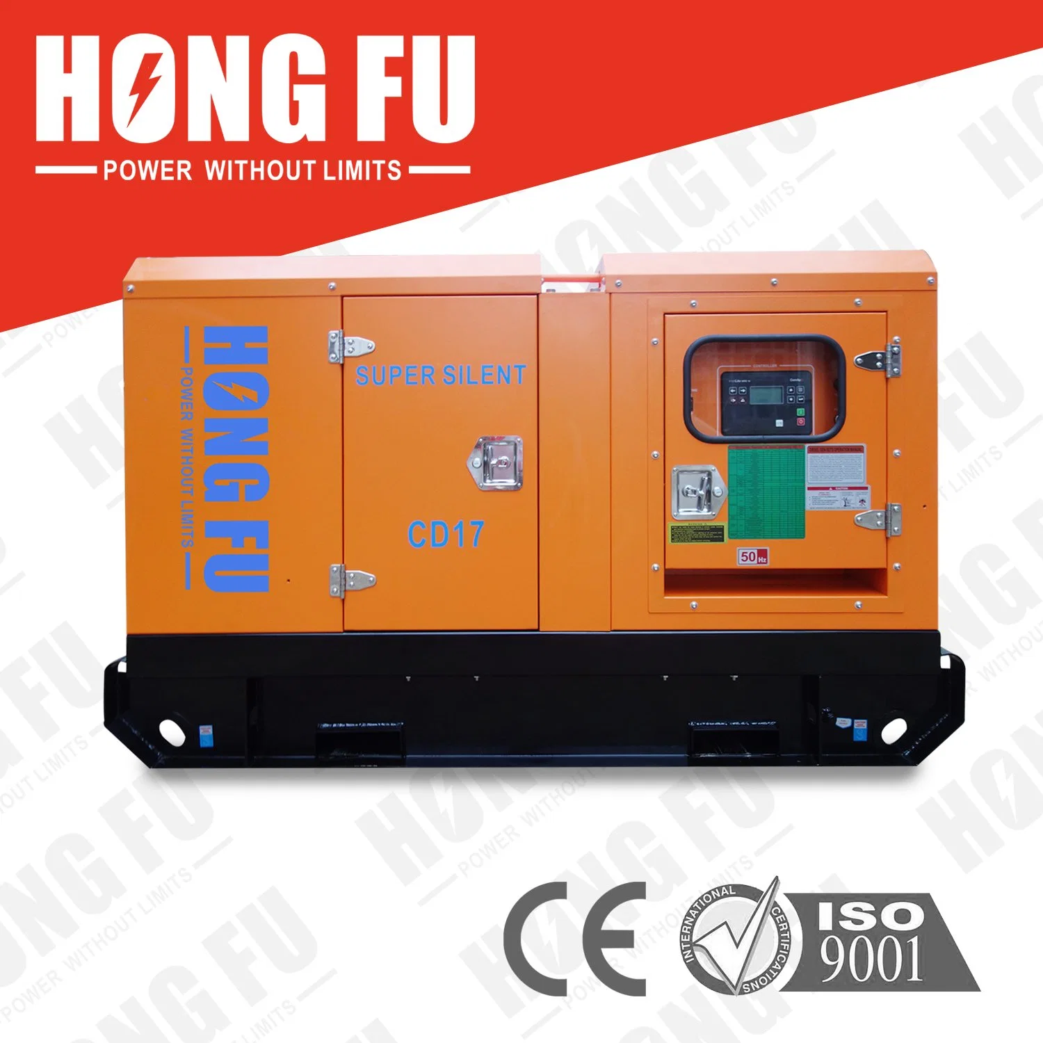 50/60Hz 10kVA-2500kVA Open/Silent Industrial Electric Power Diesel Generator with Cummins Perkins Deutz Doosan Lovol Baudouin Engine Stamford Hongfu Alternator