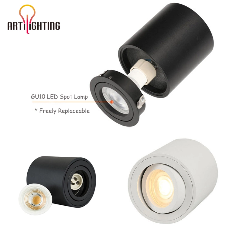 La mazorca de emergencia 2700-6500K 5 vatios de 7W ajustable superficie antirreflectante sustituible por LED Spotlight Lámpara de luz hacia abajo Downlights