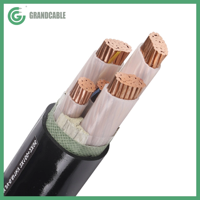 5X6mm2 XLPE insulated power cable PVC sheathed LV Underground Cable