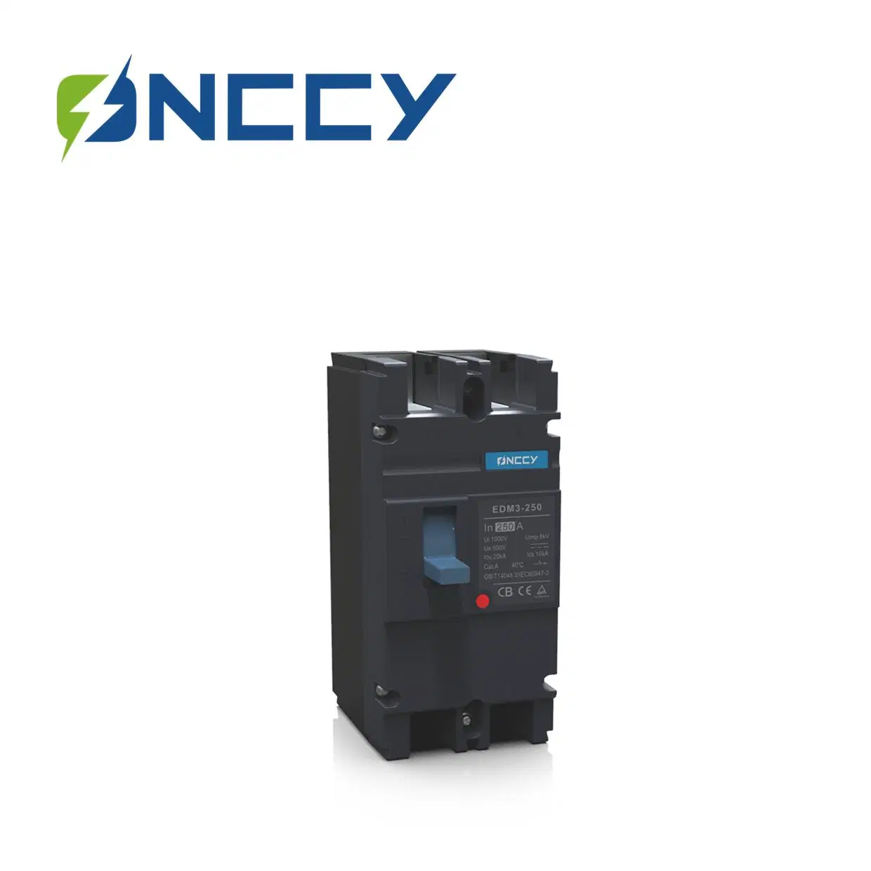 Onccy Moulded Case Circuit Breaker 500V 250A 2p DC MCCB for Solar System