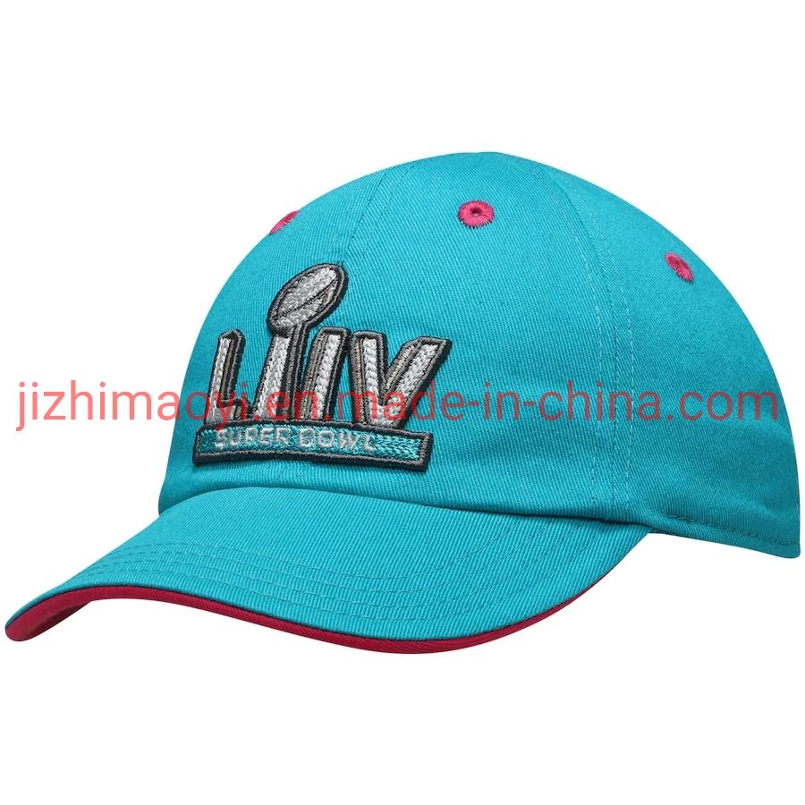 Atacado Infantil Teal N-F-L Super Bowl LV Red Slouch Flex Boné ajustável com fecho de encaixe