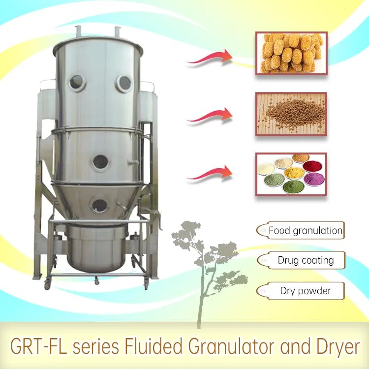 Dyestuff Chemical Industry Dryer Boiling Fluid Bed Granulation Drier Machinery Drying