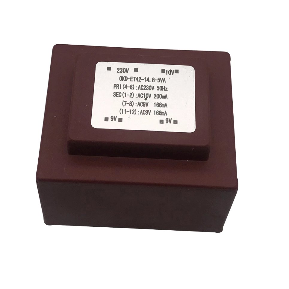 Ei42 Pin Type Potting Transformer Epoxy Resin Filled Transformer