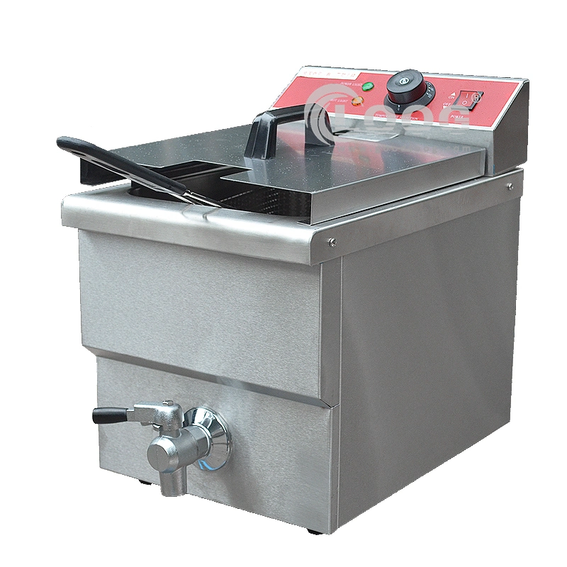 OEM Factory Direct Price Ce Approved Electric Best Deep Fryer Kitchen Equipment Single Tank Fryer with Drain Tap