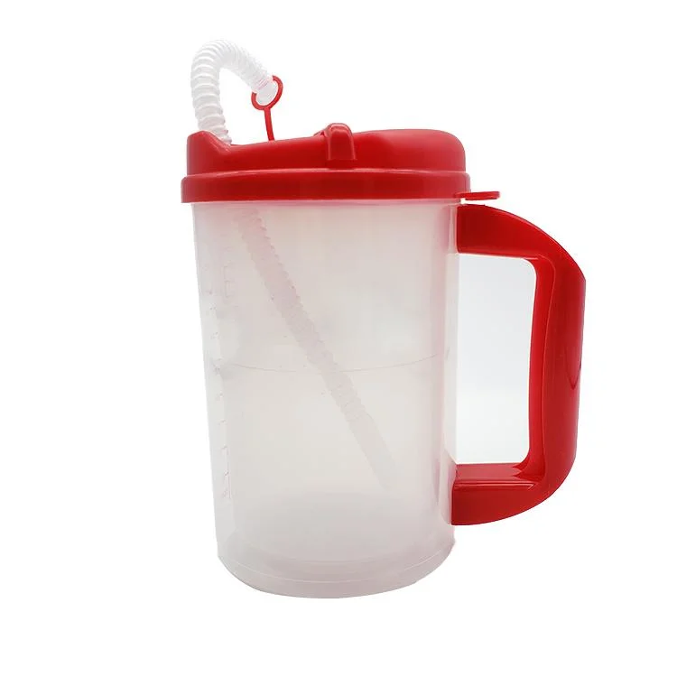 Multi-Color Reusable Medical Hospital Bottle Mug Clear Insulated Graduated Carafe