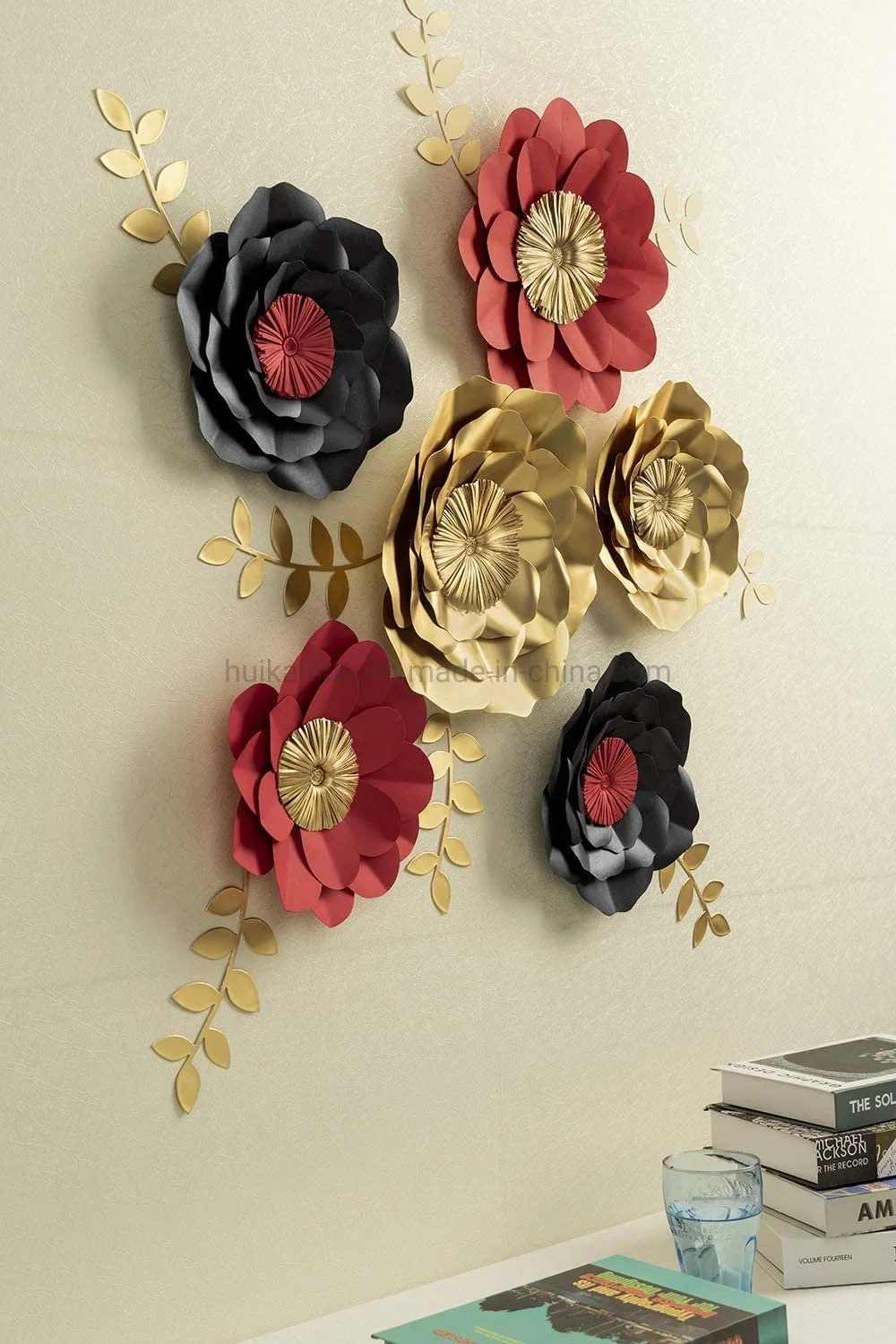 Giant Paper Flowers Stock Card Wall Decor 3D Backdrop Flower for Wedding Christmas Decoration