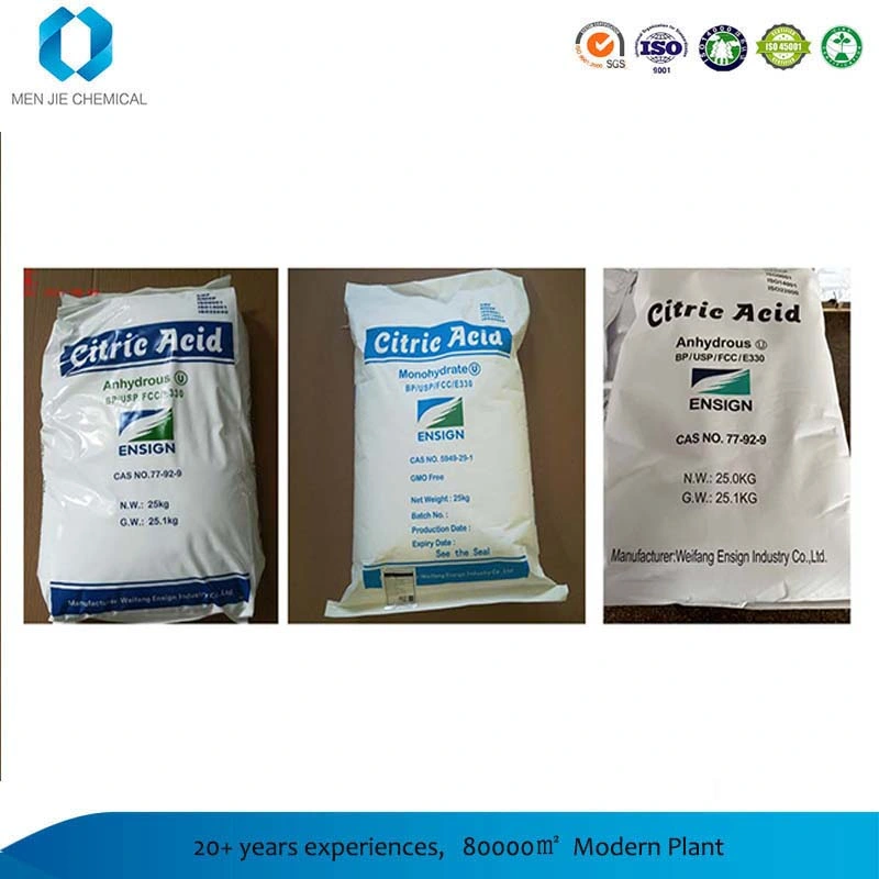 High quality/High cost performance White Powder Food Addtive Citric Acid Anhydrous Monohydrate