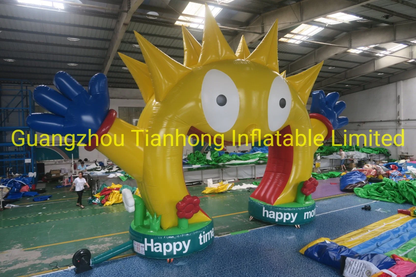 8X6m PVC Outdoor Inflatable Smile Face Arch