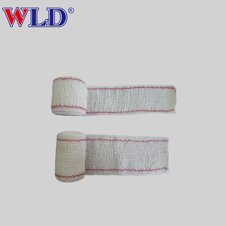 Disposable High Quality Medical Surgical Bleached Elastic Spandex Crepe Bandage