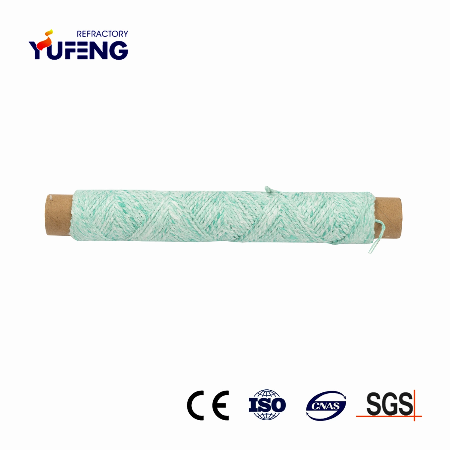 Alumina-Silica Ceramic Fiber Thermal Insulation Twisted Rope for Furnace Door Sealing