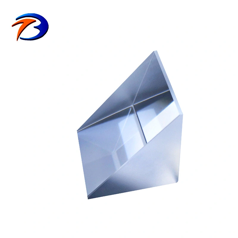 Optical Fused Silica Quartz Glass Triple Triangular Prism Bk7 Glass Custom Angle Right Prism Mirror Coating