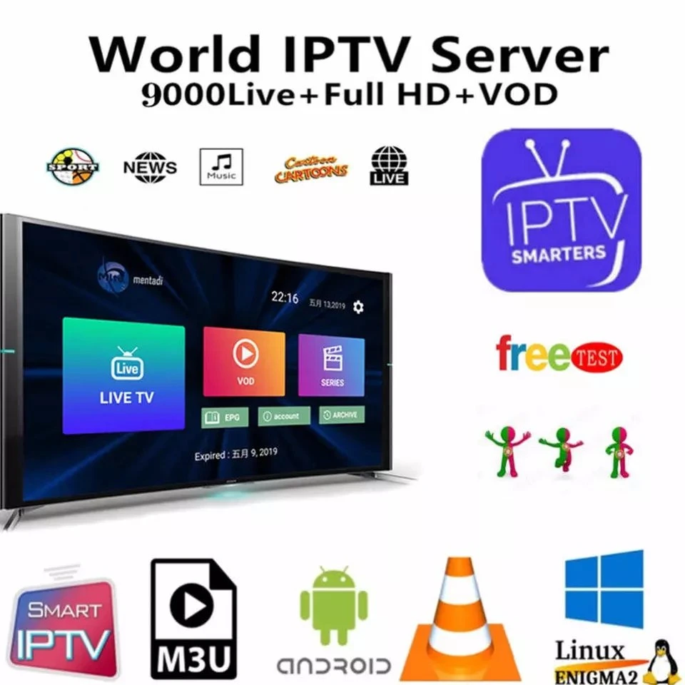 Ott Plus IPTV Server 1year Magnum +60000 World Channels VOD and Series for All Devices