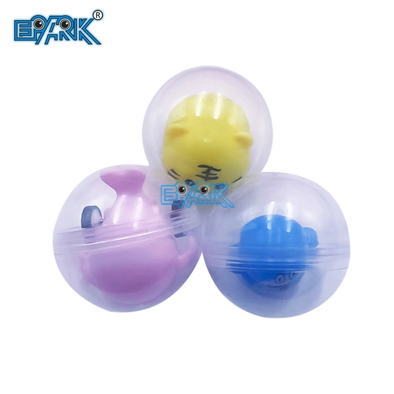 45mm Oeuf de jouet pour enfants en capsule transparente de couleur arc-en-ciel pour distributeur automatique de jouets