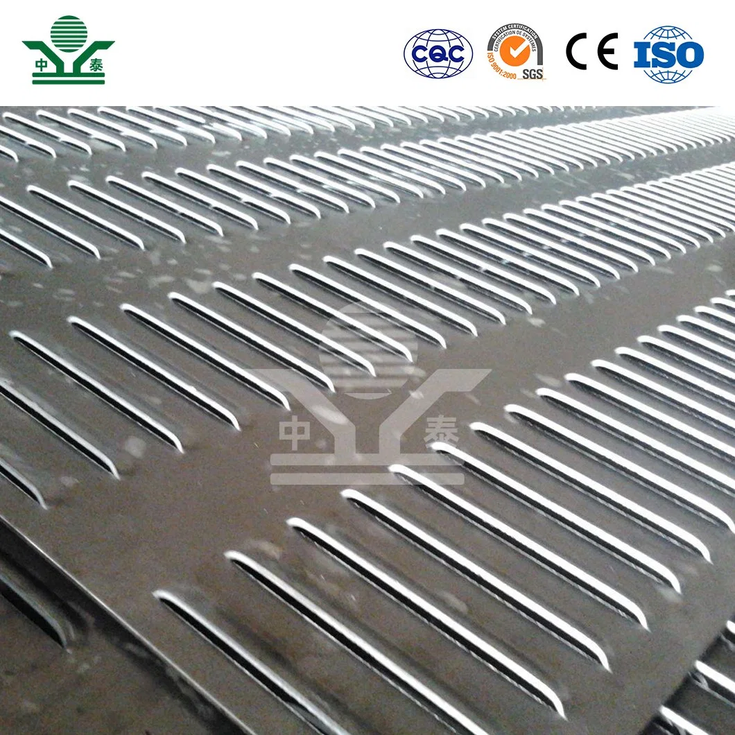 Zhongtai 0,5mm 0,6mm 0,8mm Dicke perforiertes Metallgitter China Lieferanten Lochblech SS 304 lang Taille Loch Form PVC Kunststoff Perforiertes Blatt