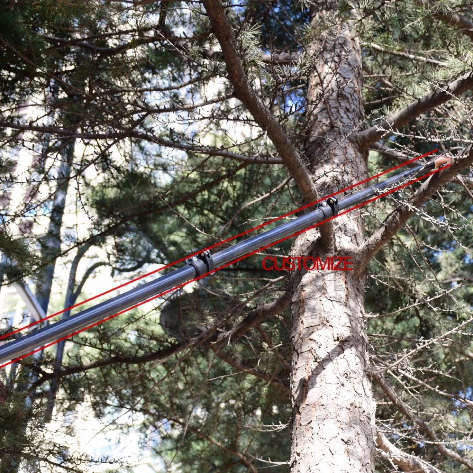 Fibra de carbono Camping Comtex Telescópico de polo ligero