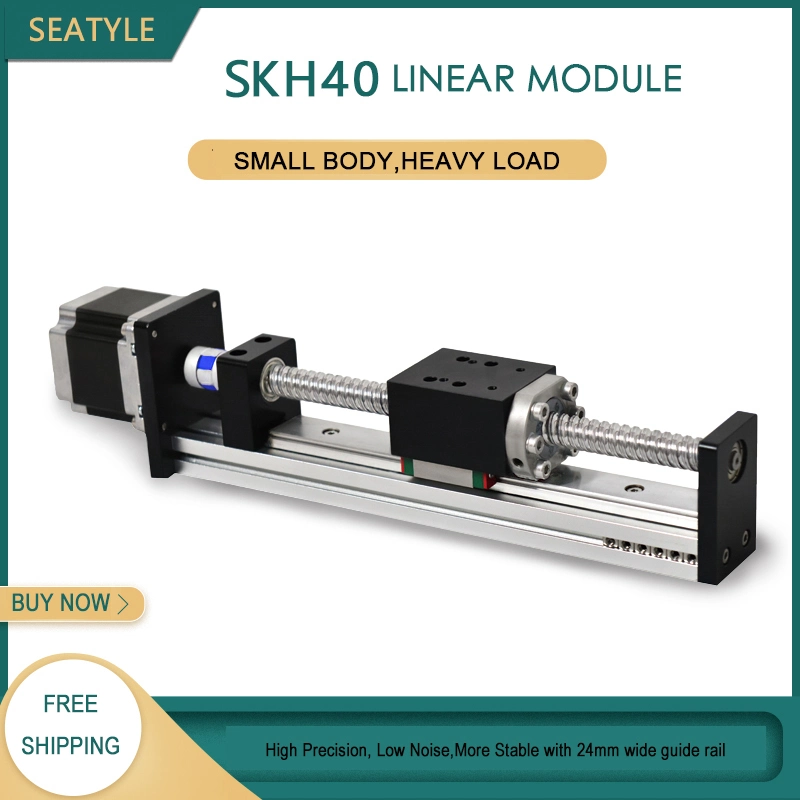 Skh40 Linear Guide Slide Table Ball Screw Motion Rail CNC Linear Guide Stage Actuator Motorized NEMA 23 Stepper Motor