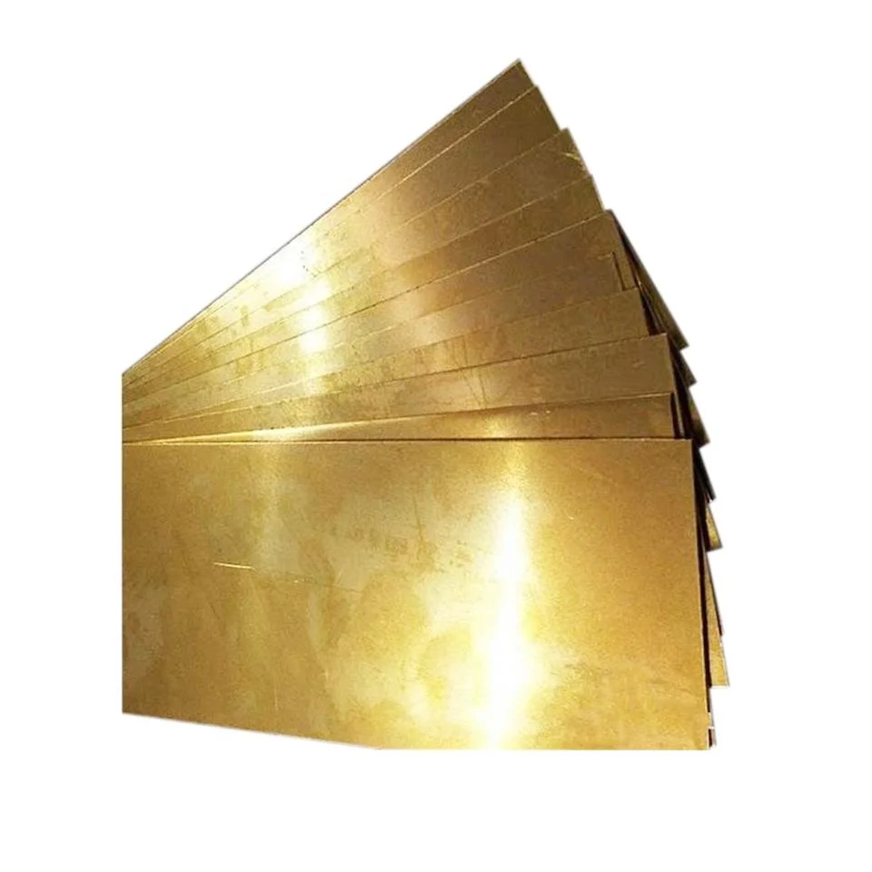 International Environment-Friendly Plate Thickness 0.4 - 40.0mm Brass Plate Customized Cutting