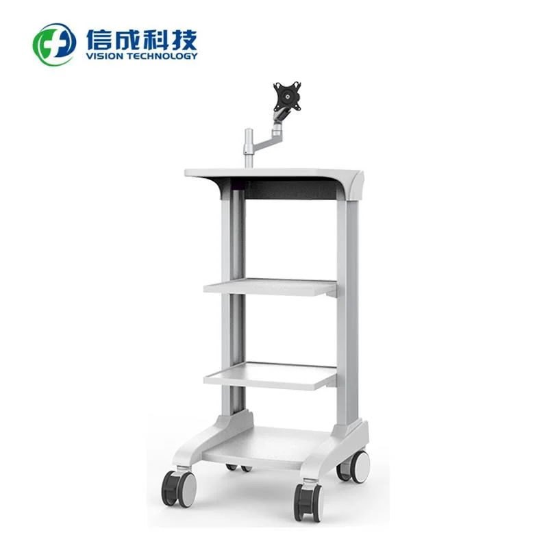 Hospital Equipment Support Trolley Cart for Endoscopy Surgical Monitoring System