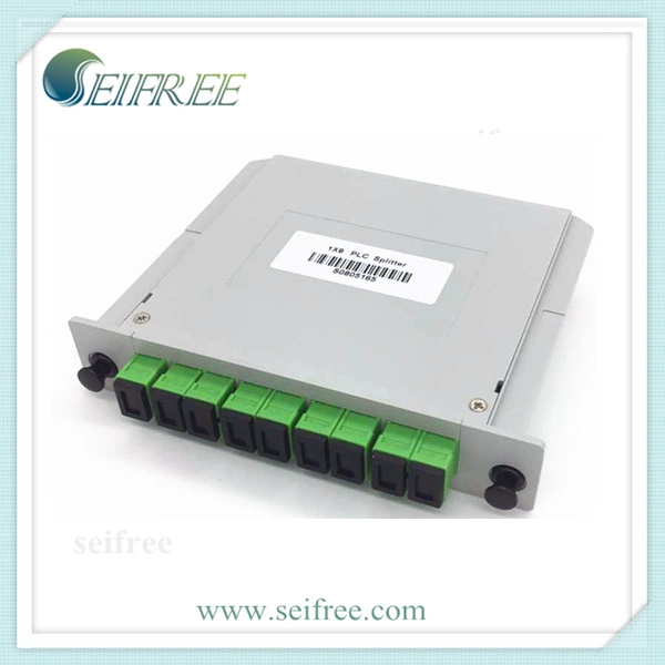 1X8 PLC Splitter con insertar la placa (FTTH CATV PON)