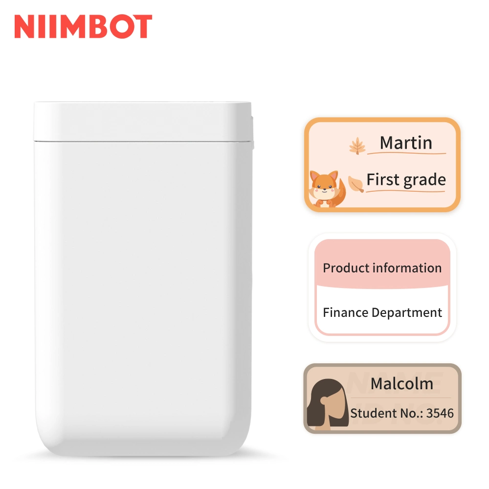 Niimbot 1pouce Barcode Label Maker étiquette thermique Smart imprimante sans fil D101
