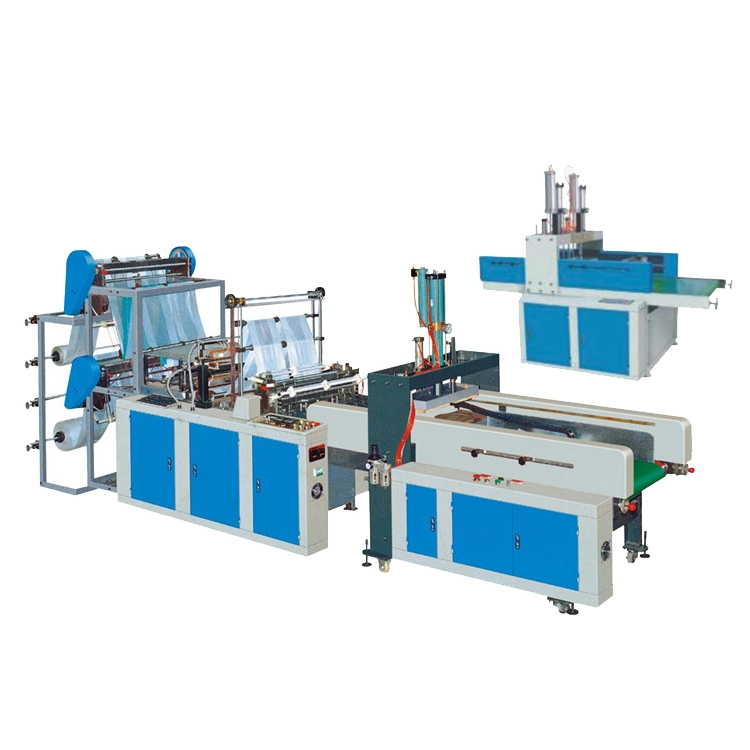 Double Lines Rolls Linkage Plastic Shirt Packing Bag Making Machine