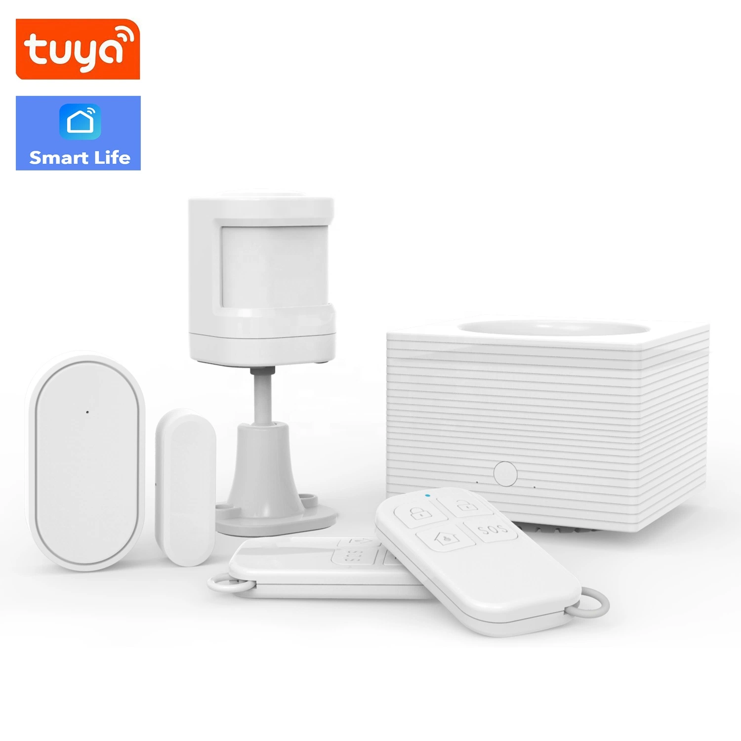 Glomarket Smart Home Tuya GSM/WiFi Security Alarm DIY System Wireless APP Control Anti Theft Security Alarm System Home Defense