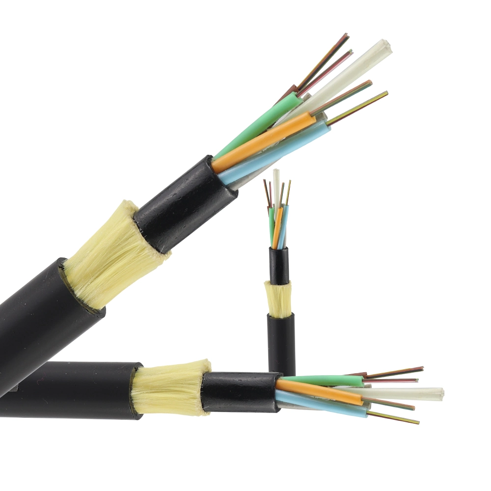 Outdoor Aerial 24/36/48 Core Single Mode Large Span Dielectric Self-Supporting Network ADSS Fiber Optic/Optical Communication Cable