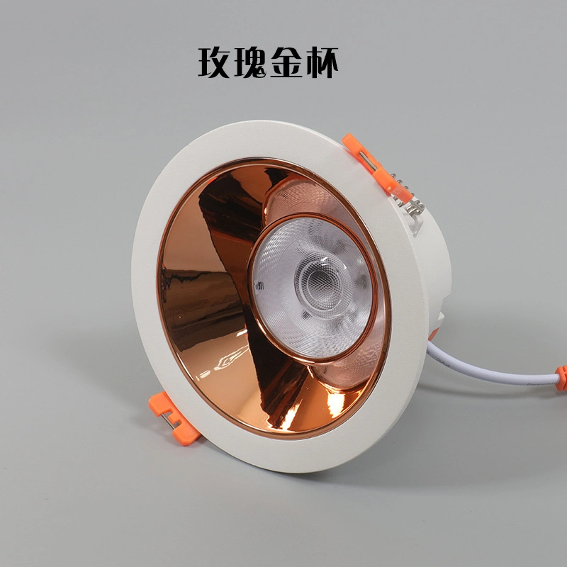 Factory Wholesale/Supplier Round Aluminum COB Lighting 36W LED Recessed Downlights Indoor Modern Smart LED Ceiling Spot Lights IP44 CRI>80ra PF>0.9 6000K