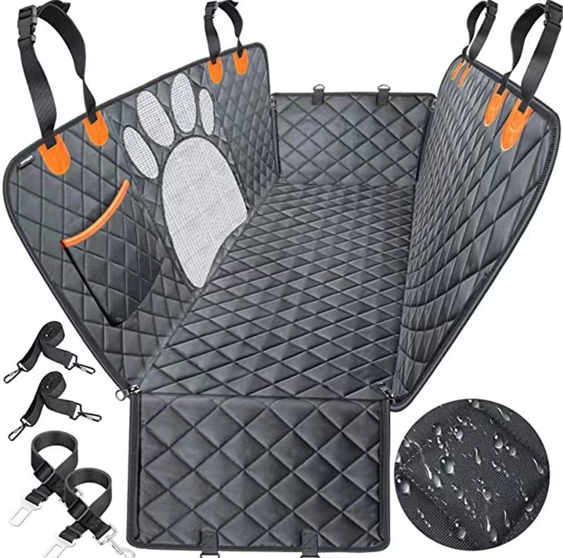 Car Pet Dog Mat, Easy to Fold The Car Pet Cushion. Protects The Car Seat Neatly